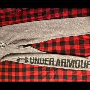 Grey Under Armour sweat pants